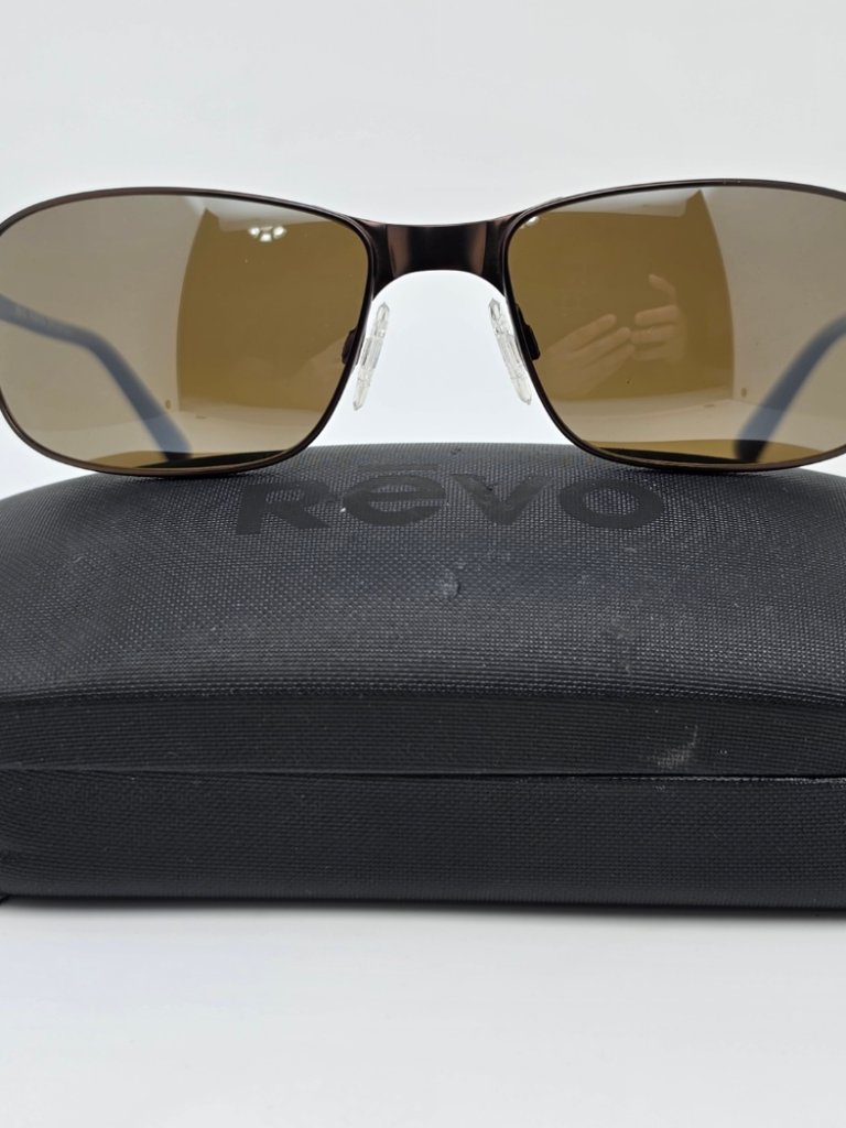 Revo Re1084 02 Decoy Copper Frame Polarized Terra Golf Lens Sunglasses W/ Case